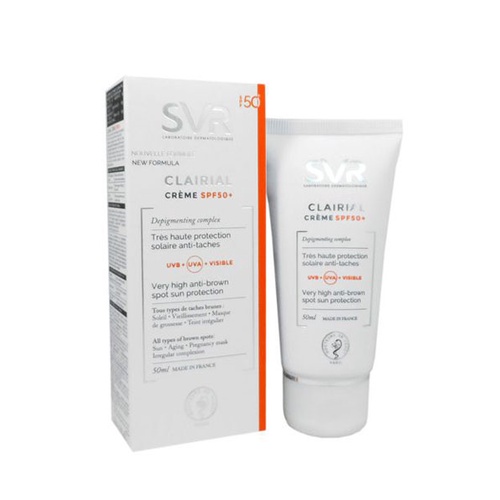 Kem làm mờ vết nám và chống nắng SPF 50 SVR CLAIRIAL Creme SPF50+ 50ml