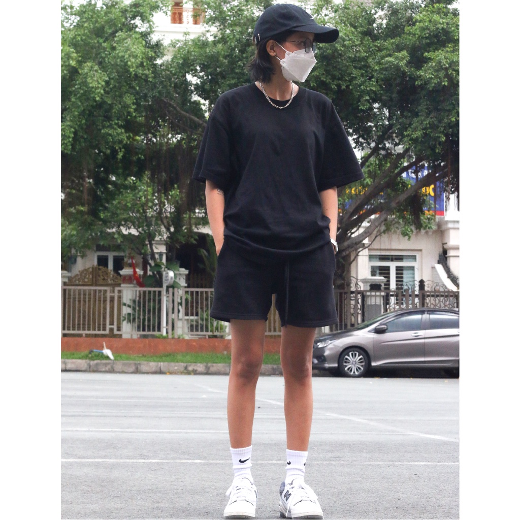 Áo thun Trơn Cotton Unisex Nam Nữ, Form rộng thoải mái