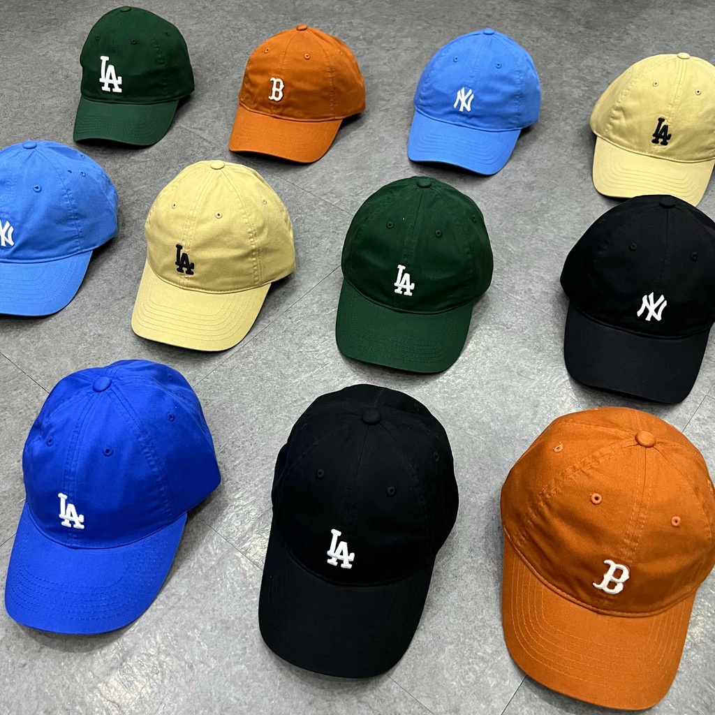Nón MLB chữ B màu cam đất [ Xuất Hàn ]