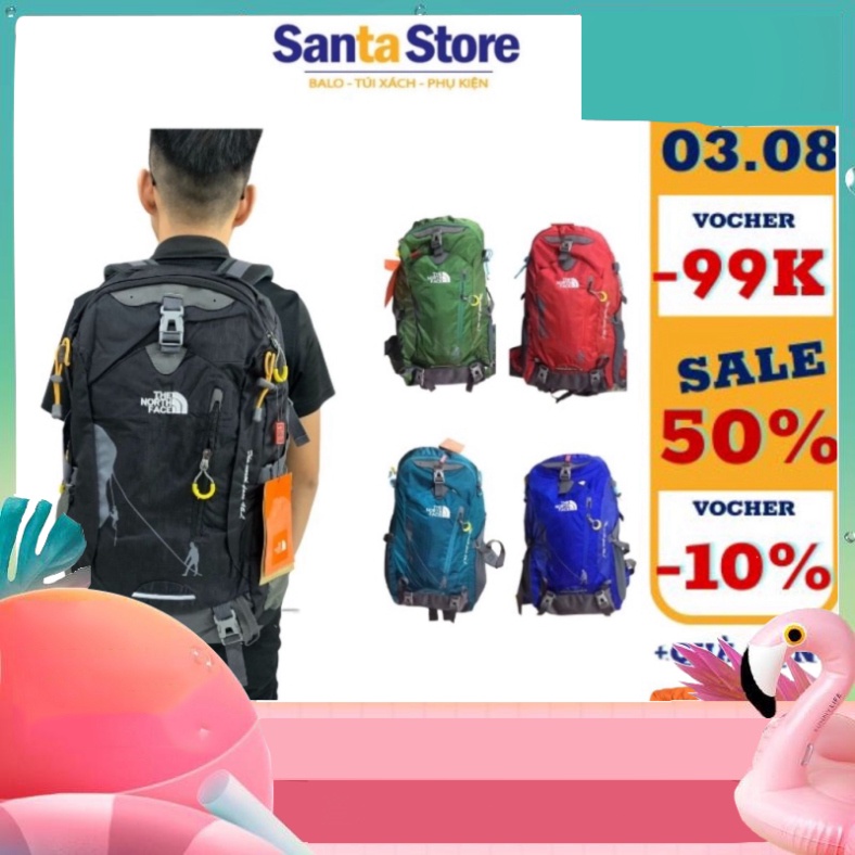 Balo The North Face 45L túi ba lô giới tính phượt cỡ lớn trang điểm thời thượng thiết kế Sport Du Lịch leo núi SANTA STO