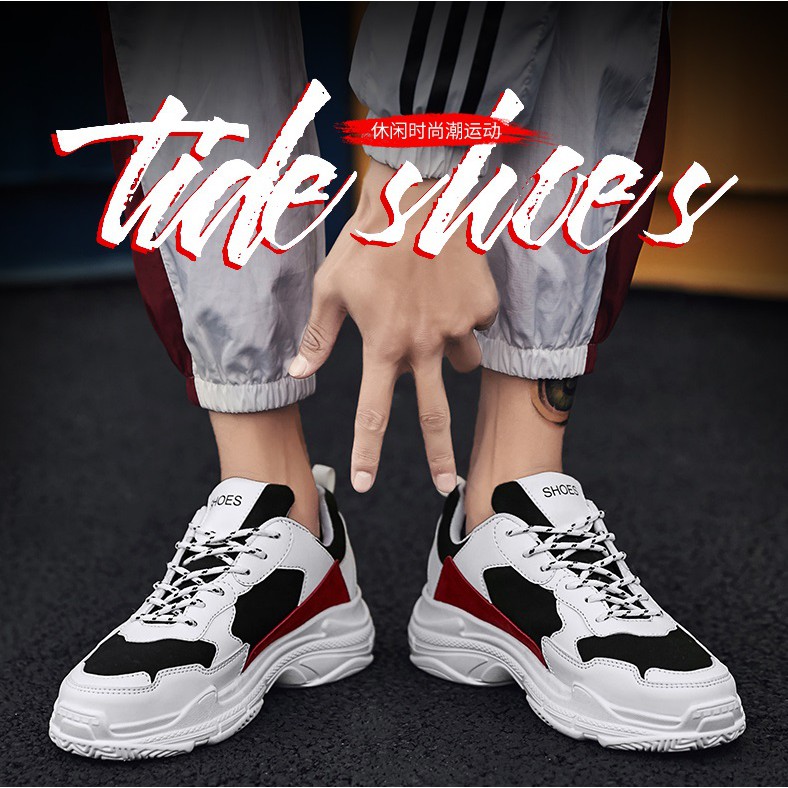 𝔹𝕆𝕊𝕊 𝕊ℍ𝕆𝔼𝕊 ⚜️ Giày Thể Thao SNEAKER NAM ⚜️22 ( ĐỎ ĐEN ) Hot FASHION FULL BOX