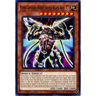 Thẻ bài Yugioh - TCG - Super Armored Robot Armed Black Iron &quot;C&quot; / SAST-EN097'