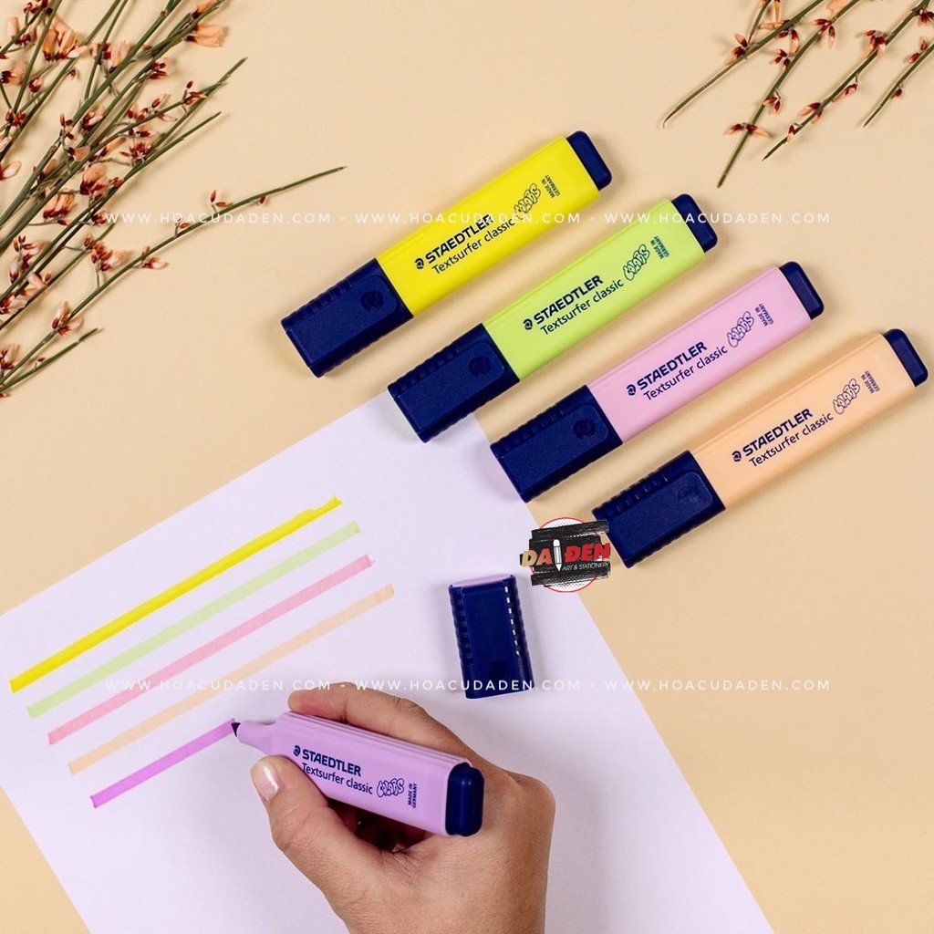 [DA ĐEN] Bút Highlight Staedtler Nhiều Mã Màu Pastel Cực Xinh