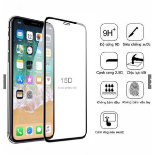 Kính cường lực full màn 15d remax 5/5s/6/6plus/6s/6s plus/6/7/7plus/8/8plus/x/xs/xs max/11/11 pro/11 promax
