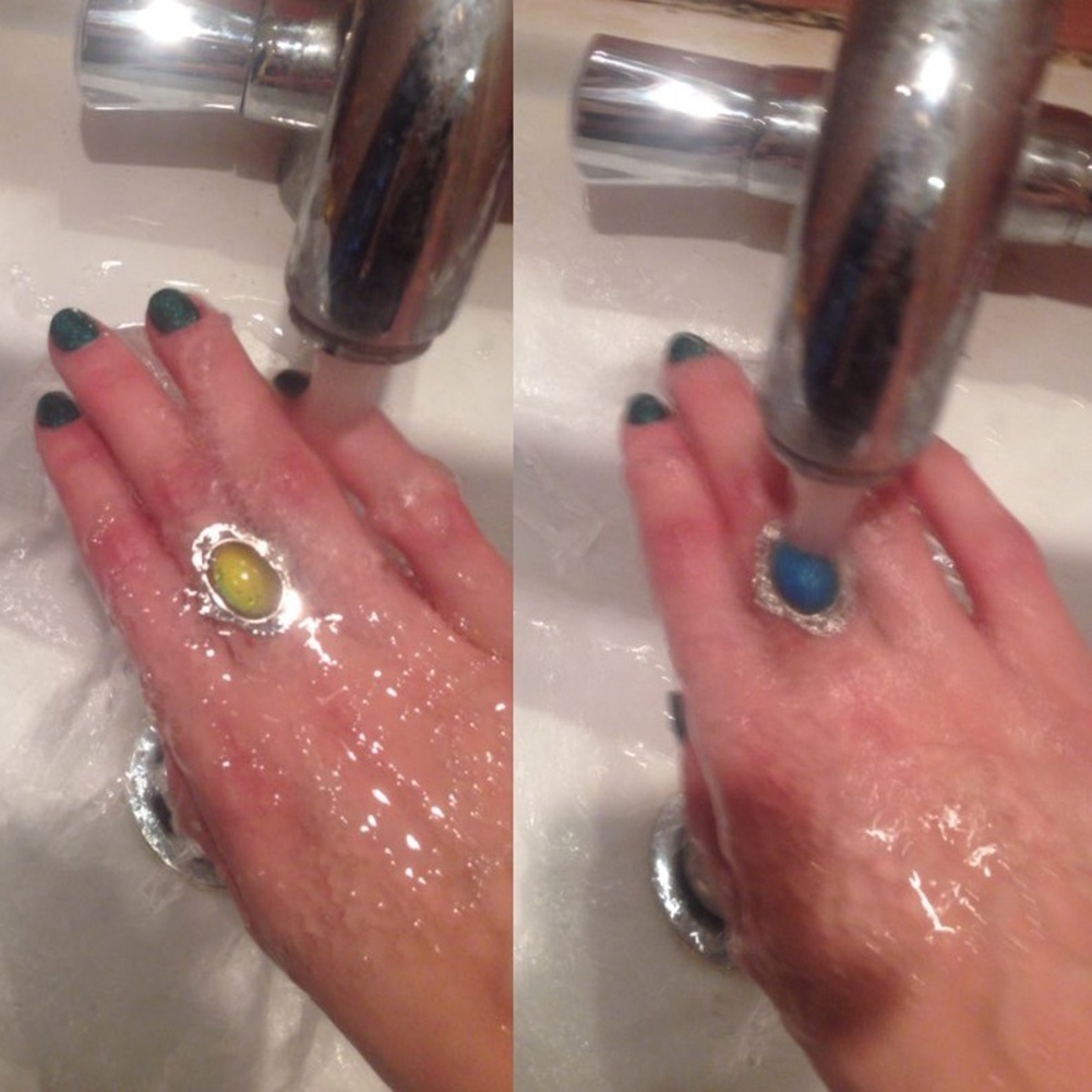 Nhẫn tay thay đổi màu sắc theo tâm trạng thời trang độc đáo