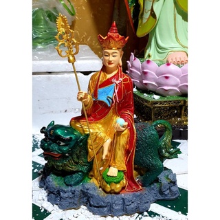 tượng Địa Tạng ngồi lân 40cm