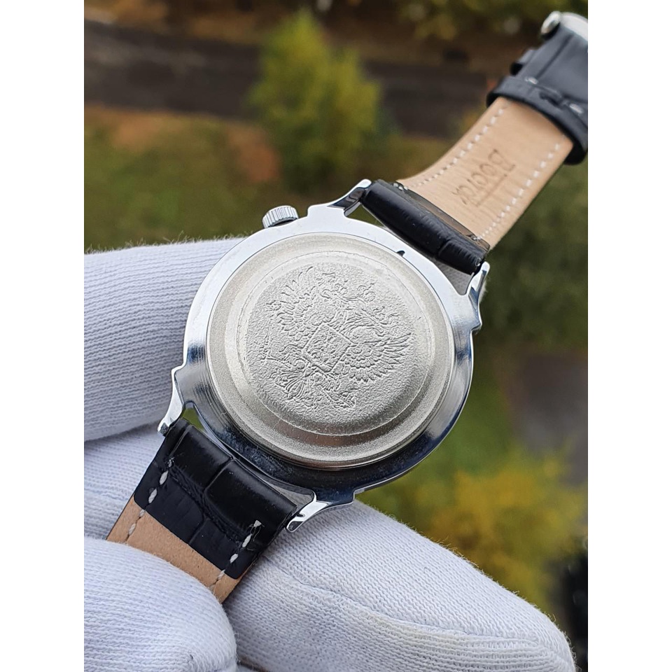 Đồng hồ Nga Vostok 581827. Đồng hồ nam Vostok máy cơ lên giây, size mặt 38, size dây 18