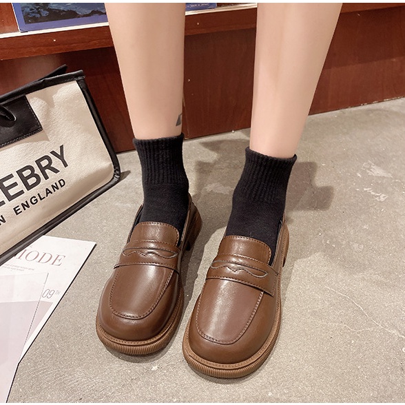 -Giày lười Nhật Bản giày nữ Oxford Japanese high school 2022 N2