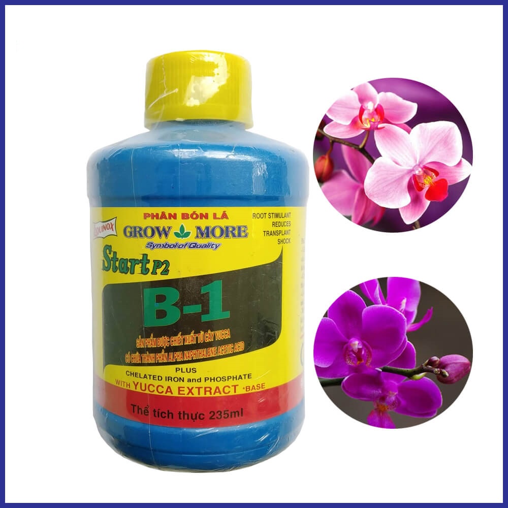 Vitamin B1 Start Growmore 235ml  Phân bón lá từ Hoa Kỳ giúp cây tăng cường bộ rễ hấp thu tốt