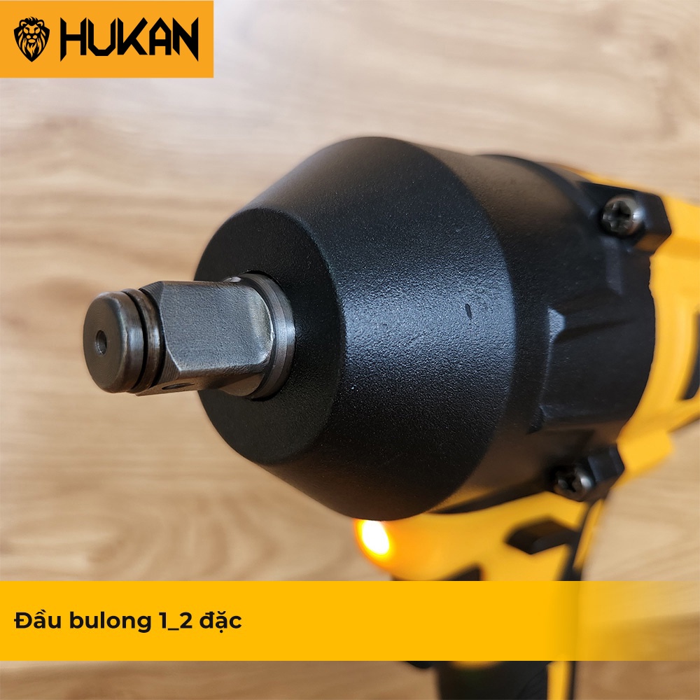 Máy Siết Bulong HUKAN F90 Lực Siết 600Nm, 3 Cấp Chỉnh Lực, Đầu Khẩu 22cm
