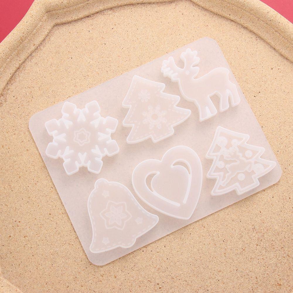 PATRICIA Khuôn Silicone Làm Mặt Dây Chuyền Trang Trí Giáng Sinh