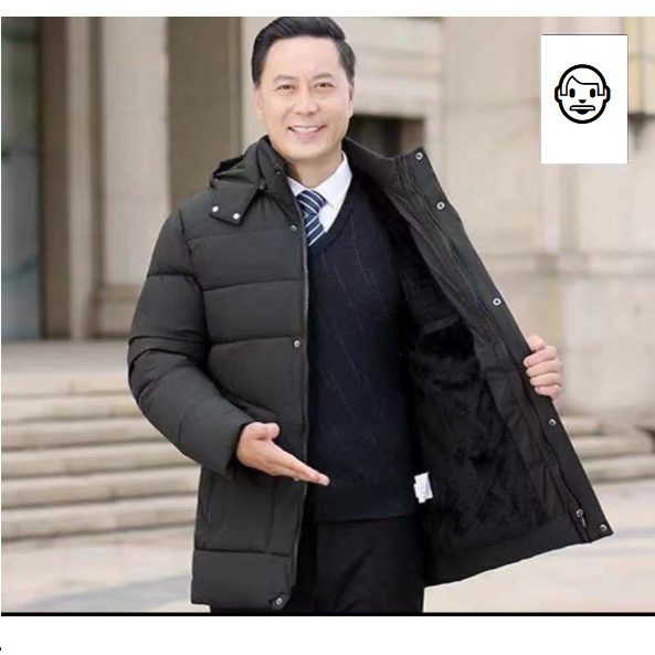 Áo Khoác Phao Lót Lông Cao Cấp Trung Niên - Áo Phao Trung Niên Cao Cấp