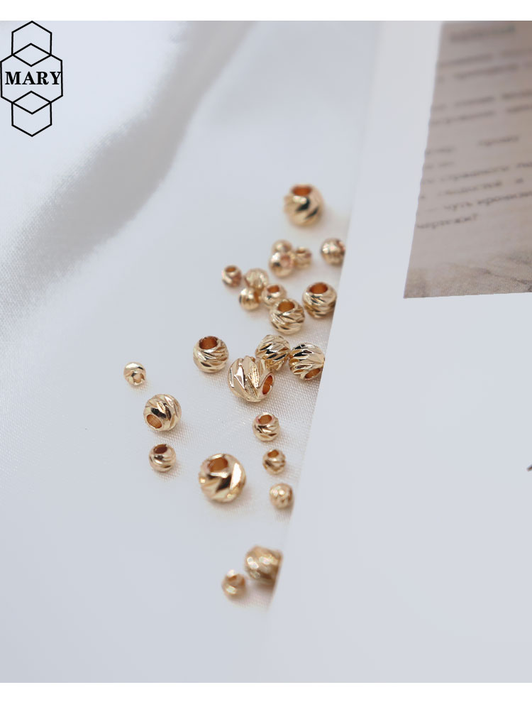 Chuỗi Hạt Bằng Đồng 14K Màu Sắc Dùng Làm Trang Sức diy