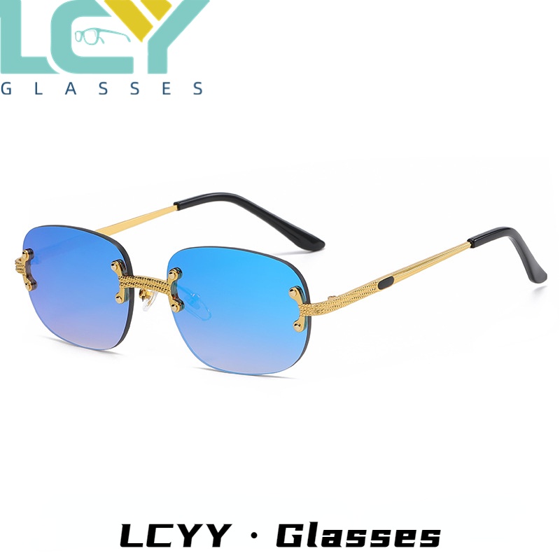 Kính Mát Gọng Kim Loại Phong Cách hip hop Thời Trang Âu Mỹ Cho Nam Và Nữ 8618