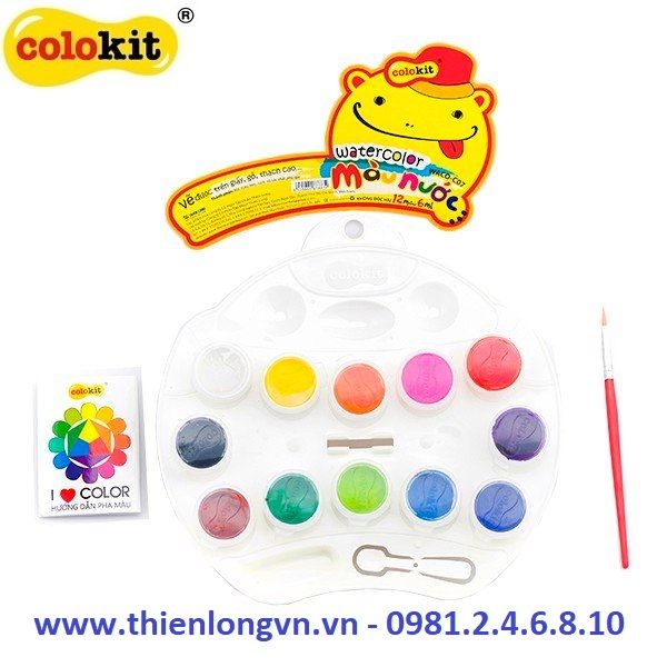 Màu nước Thiên Long 12 màu Colokit WACO – C07