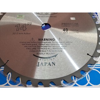 LƯỠI CƯA GỖ 350MM-3 TẤC 5(lưu ý chỉ dùng để cắt cốt pha và các loại gỗ mềm.không phù hợp cắt gỗ cứng gỗ chắc như lim...)