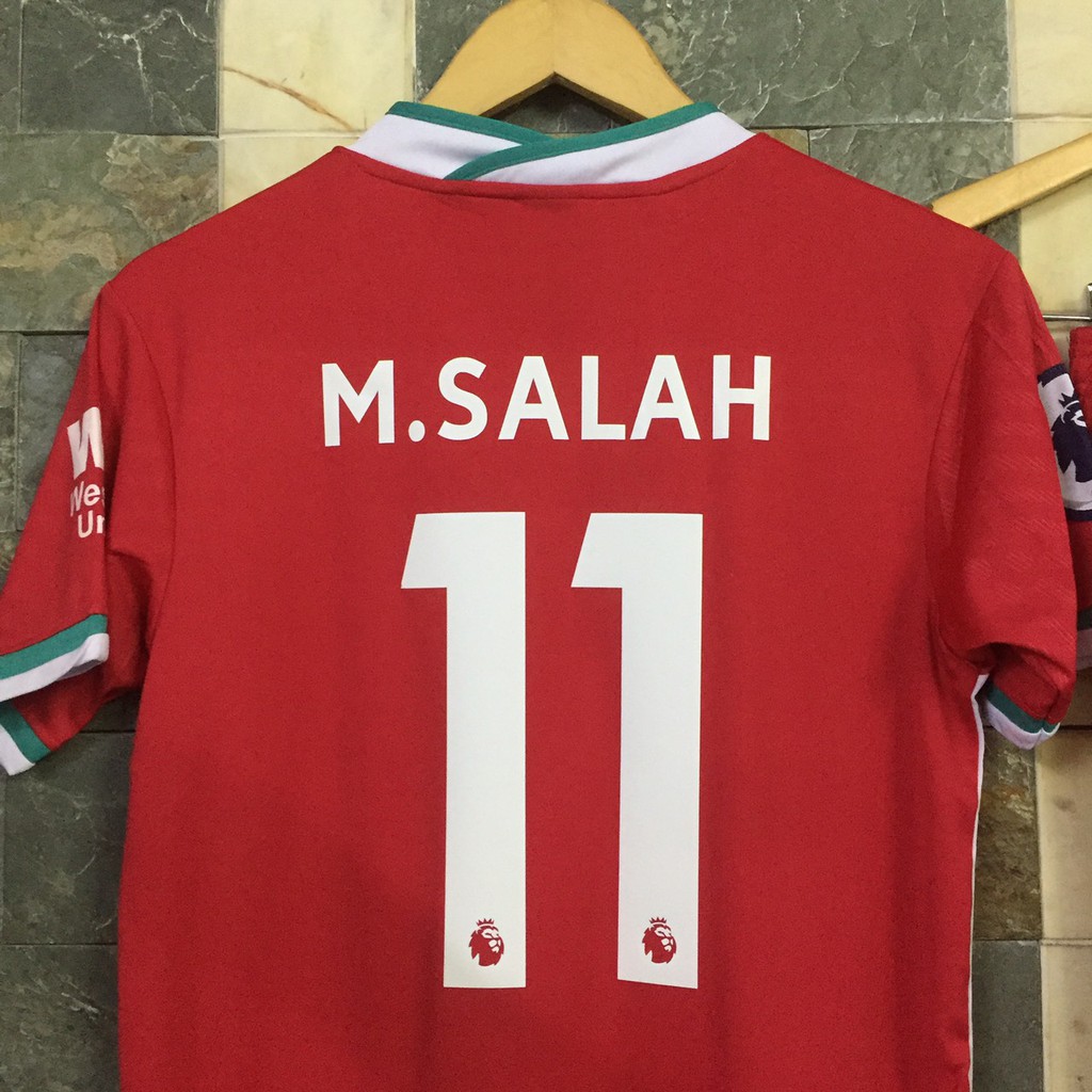 Bộ áo đấu Salah Liverpool đỏ sân nhà 2021