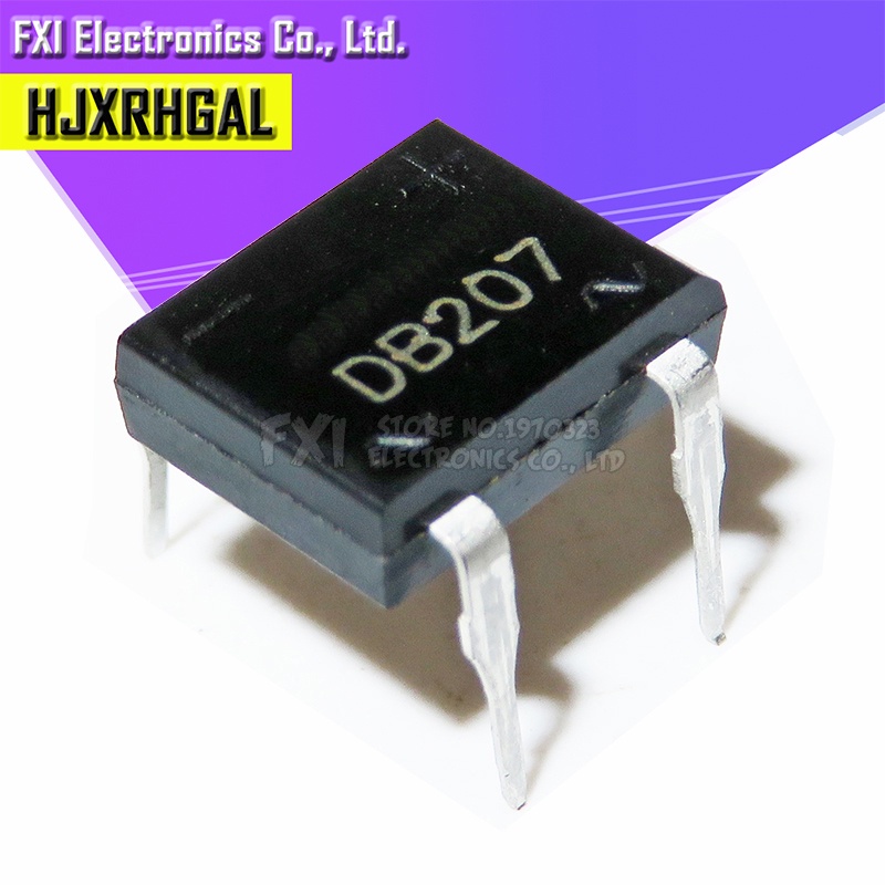 Set 10 Cầu Chỉnh Lưu DB207 DIP-4 1000V 2A DB104 DB157 DB107 DB207S DB107S SOP-4 DB157S DF06S DF10S