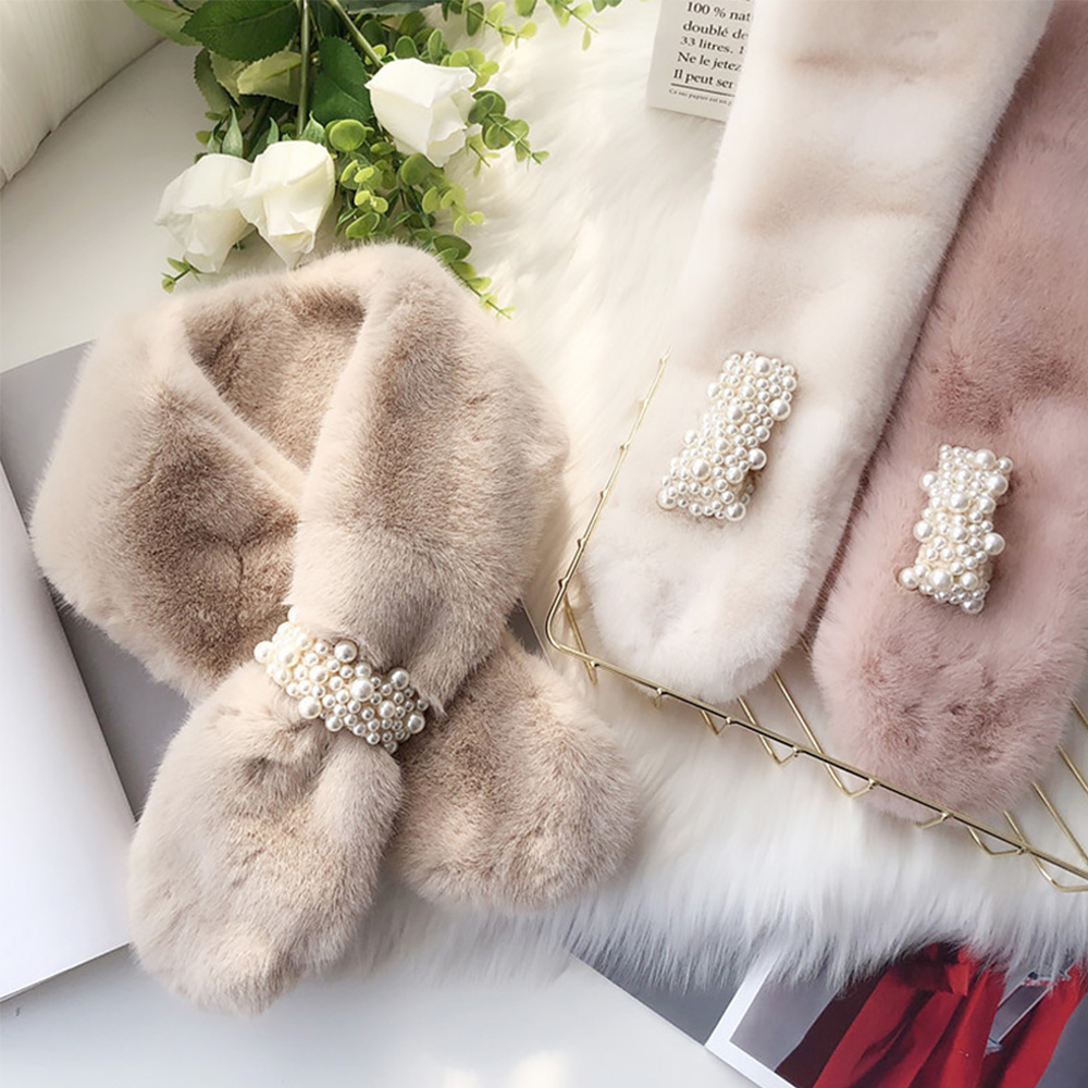 Khăn Choàng Lông Thỏ Dày Giữ Ấm Mùa Đông