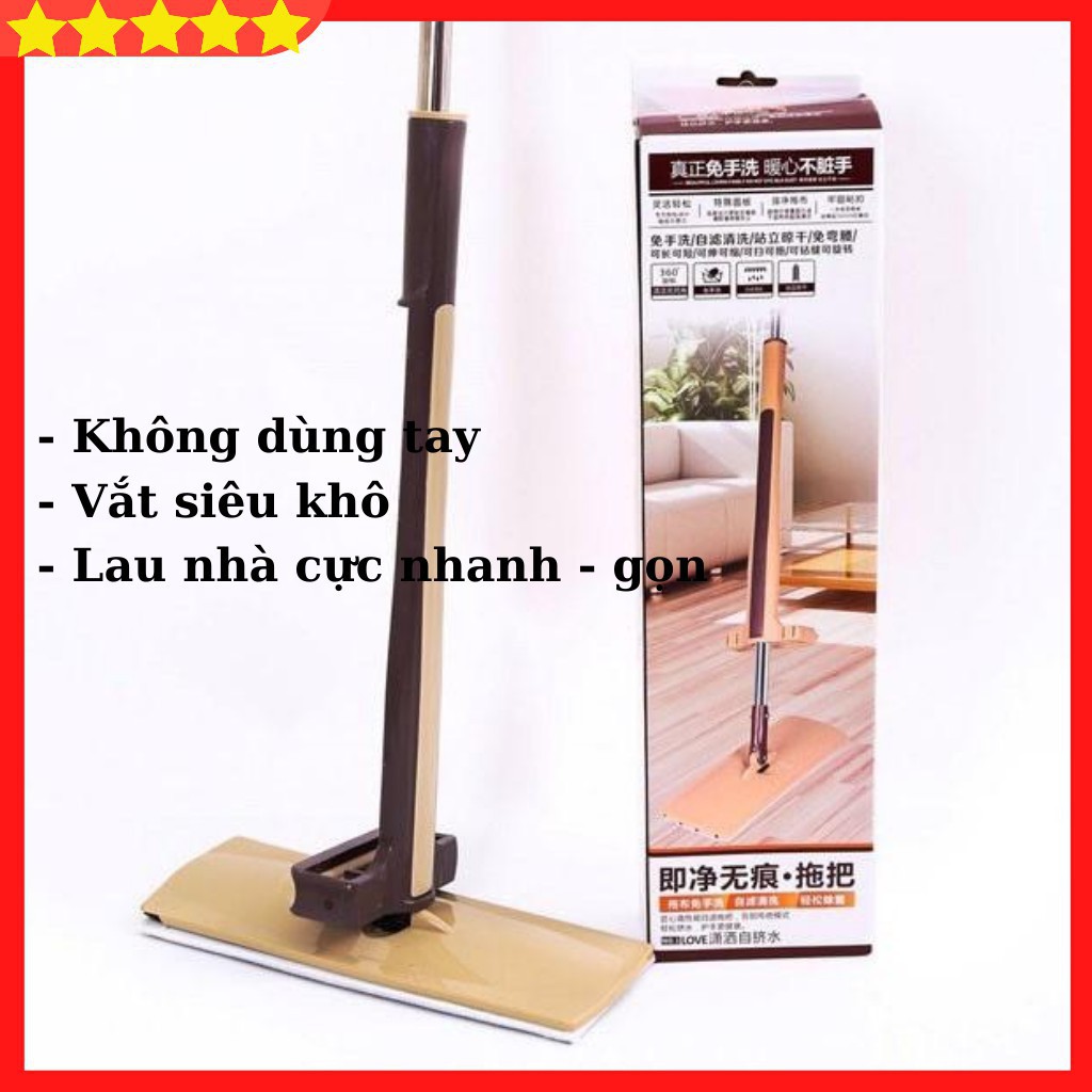 Chổi Lau Nhà Khô, Cây Lau Nhà Tự Vắt Thẳng Đa Năng Thông Minh Spin Mod Xoay 360 Độ, Bền Đẹp