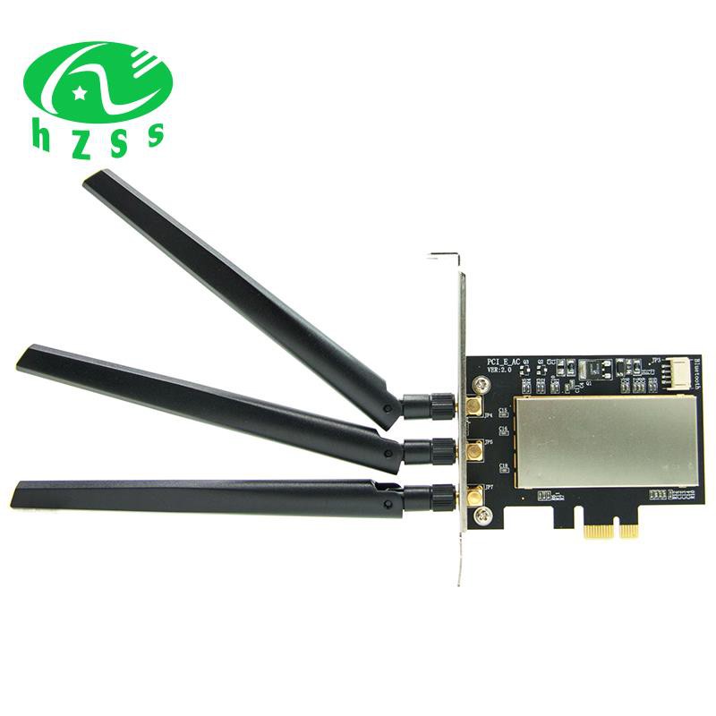 Bộ Chuyển Đổi + Ăng Ten Cho Broadcom Bcm94360Csax Bcm943602Cs Bcm94331Csax