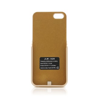 [FREESHIP 99K]_Ốp lưng kiêm pin sạc dự phòng iphone 5 5S 5SE chính hãng JLW- 5GR 4000mAh( Vàng)