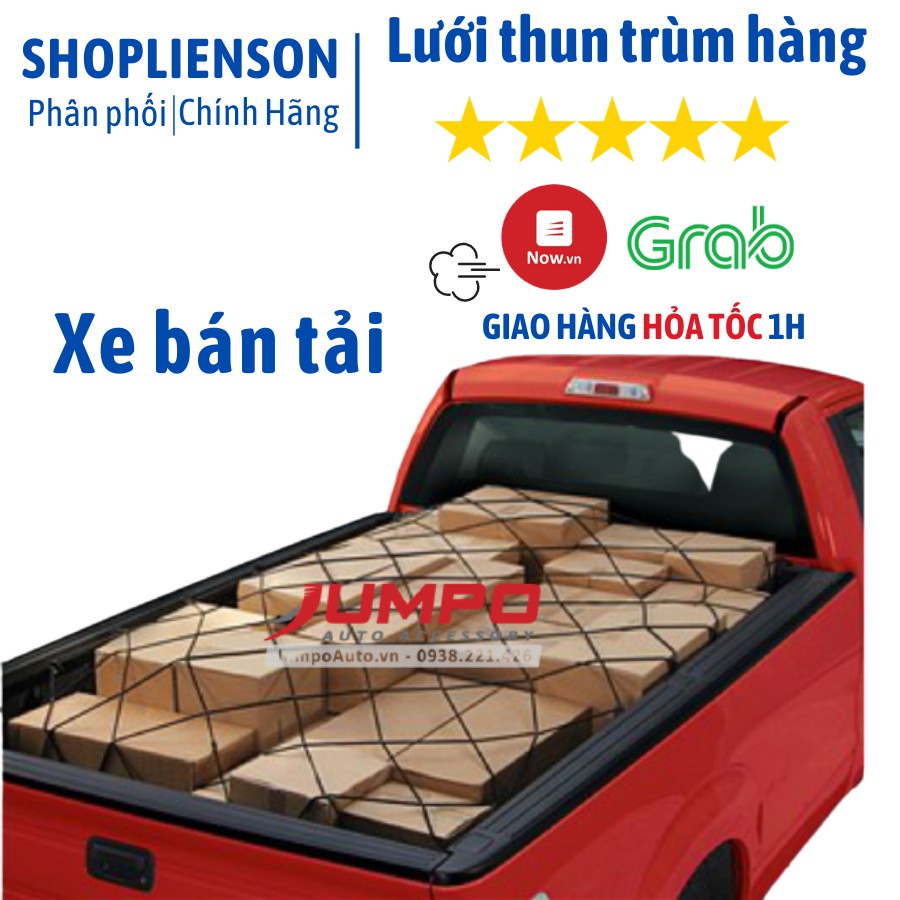 Lưới thun trùm hàng thùng xe bán tải 120×180CM - Cơ Khí Liên Sơn