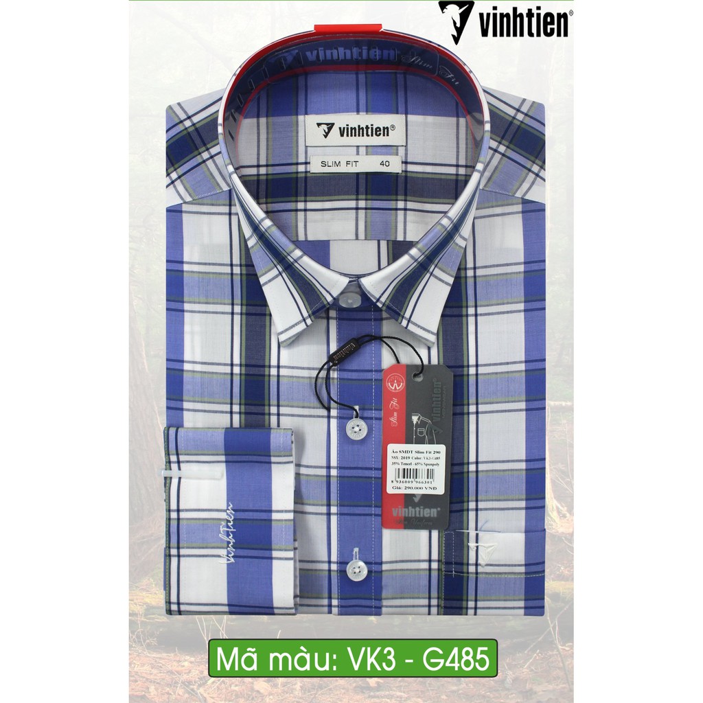 ÁO SƠ MI DÀI TAY SLIMFIT 290 VĨNH TIẾN | BigBuy360 - bigbuy360.vn