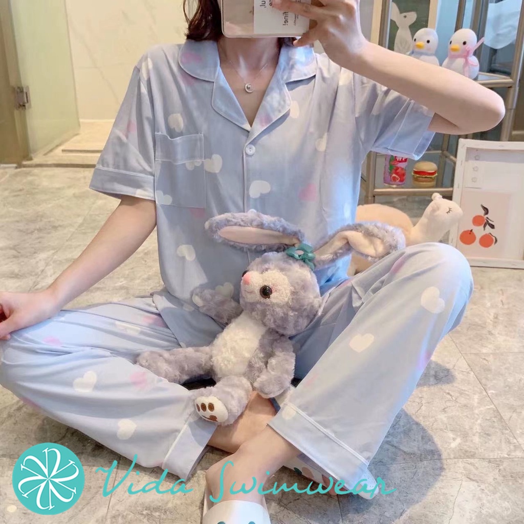 Bộ Pijama Mặc Ở Nhà Phong Cách Hàn Quốc