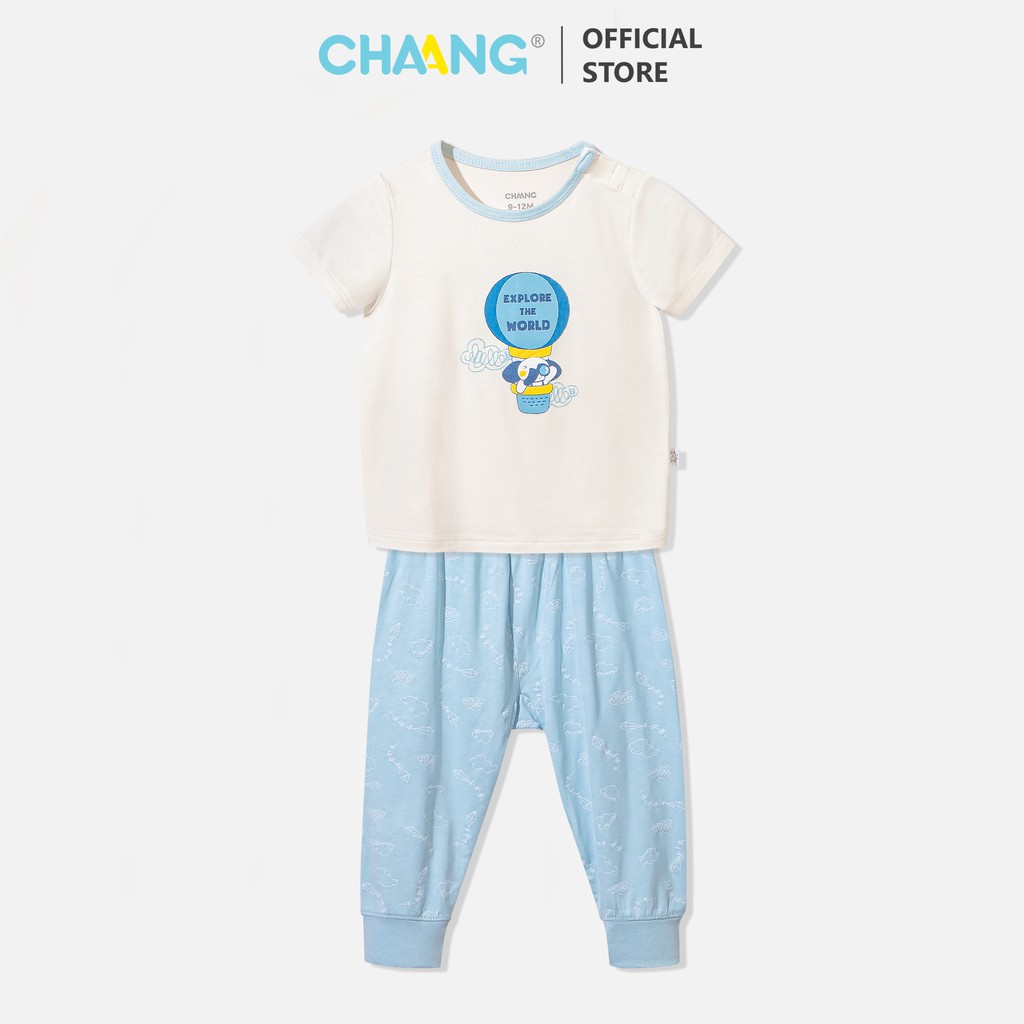 [CHAANG] Bộ cúc vai quần dài hãng Chaang, BST Chaang Summer 2021, quân áo trẻ em Chaang cotton an toàn cho bé