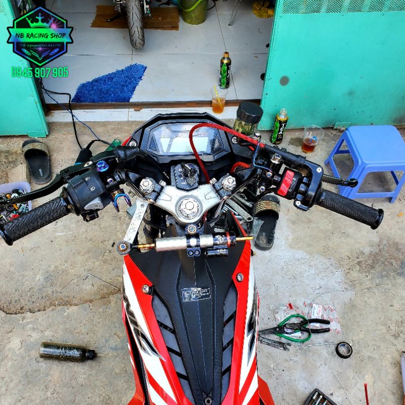 COMBO Cùm Tăng TZM Cùm Đề TFX Cho Satria Raider Sonic Exciter Tặng Bao Tay.NB Racing Shop