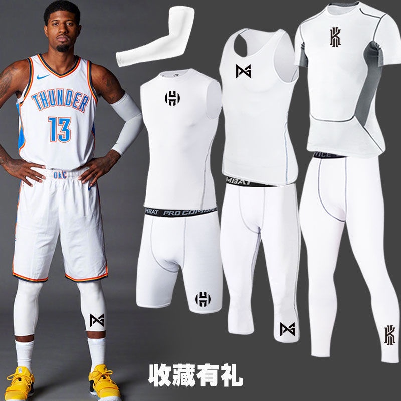 Kobe Curry Quần Legging Ngắn Bó Sát Khô Nhanh Tập Thể Hình Bóng Rổ Thể Thao Cho Nam