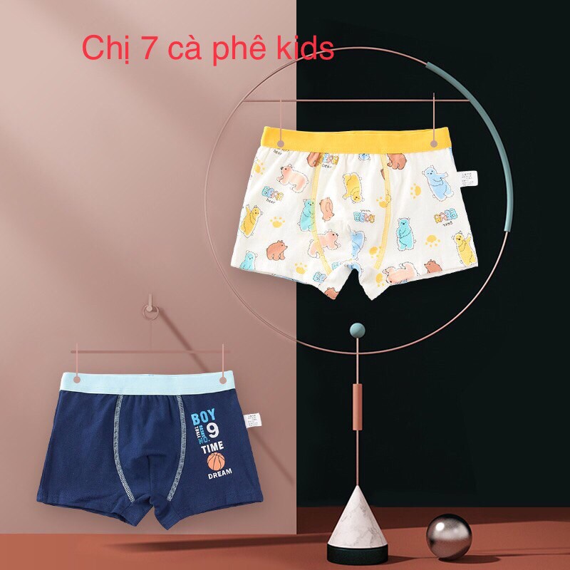 set 4 quần lót bé trai đủ size 7-45kg