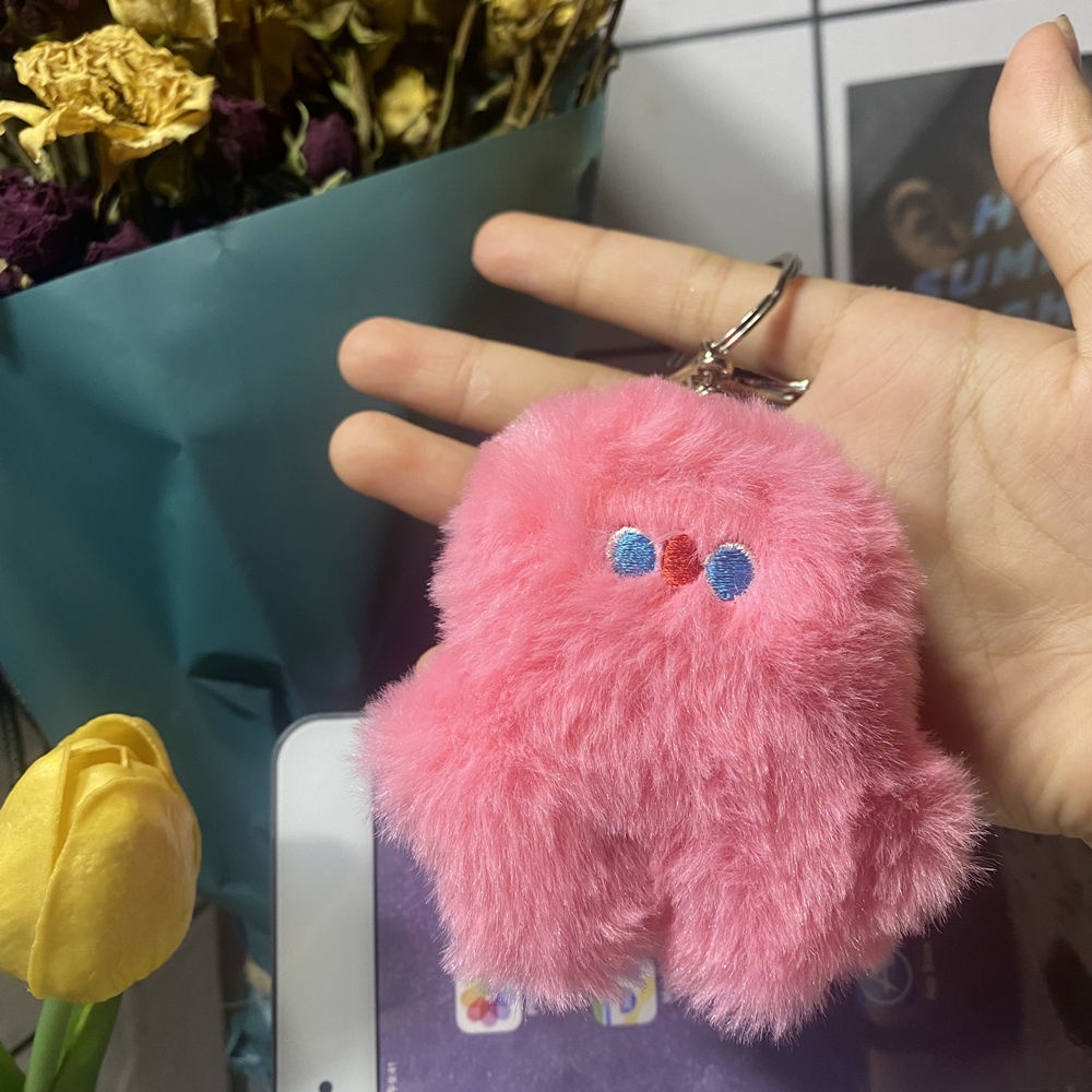 Móc khóa ENVIROSAX phong cách búp bê nhồi bông dễ thương