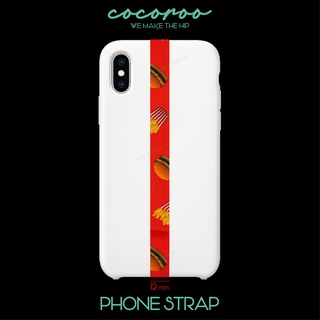 [COCOROO] Hamburger Phone Strap / Fast food / dây treo ốp / dây phụ kiện điện thoại