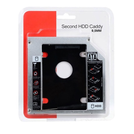 Khay Ổ Cứng CADDY BAY SSD/HDD SATA 3 9.5mm/ 12.7mm - Thay Thế Ổ DVD