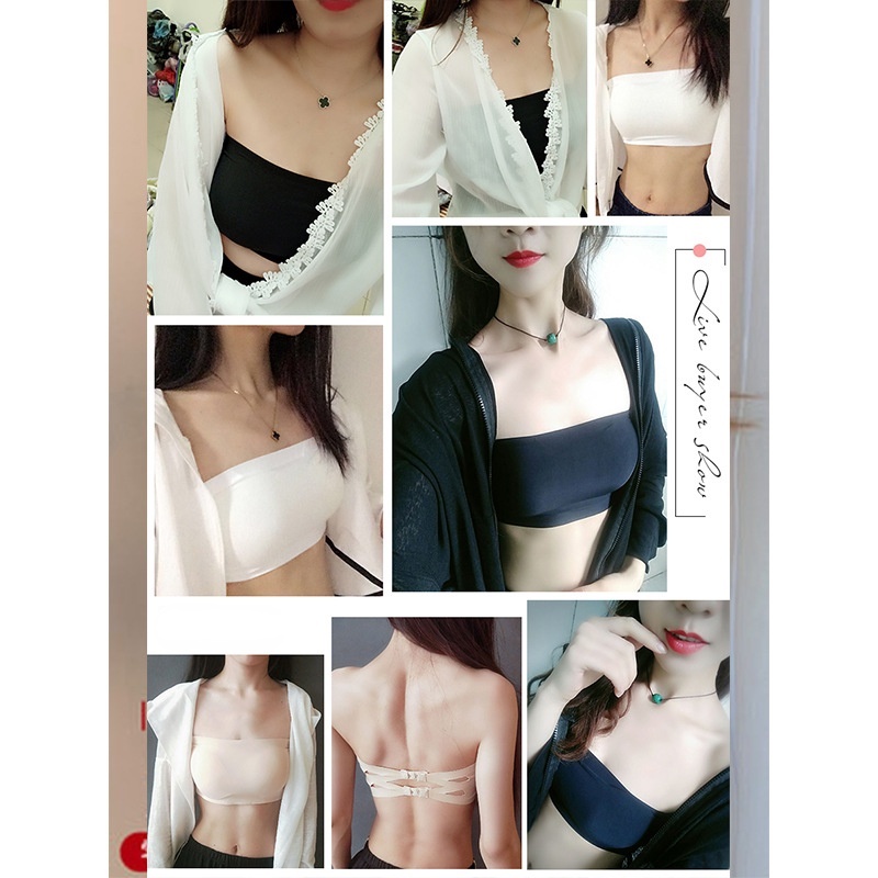 Áo lót không dây không đường may chất liệu lụa mát dành cho nữ | BigBuy360 - bigbuy360.vn