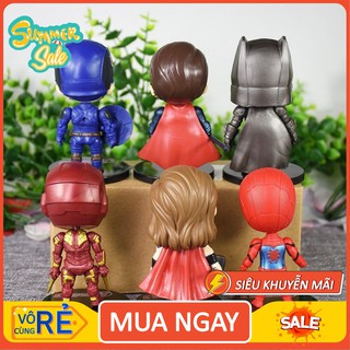 Mô hình nhân vật Avenger Marvel size 11cm - Mô hình siêu nhân - Biệt đội siêu anh hùng - Baby Toys