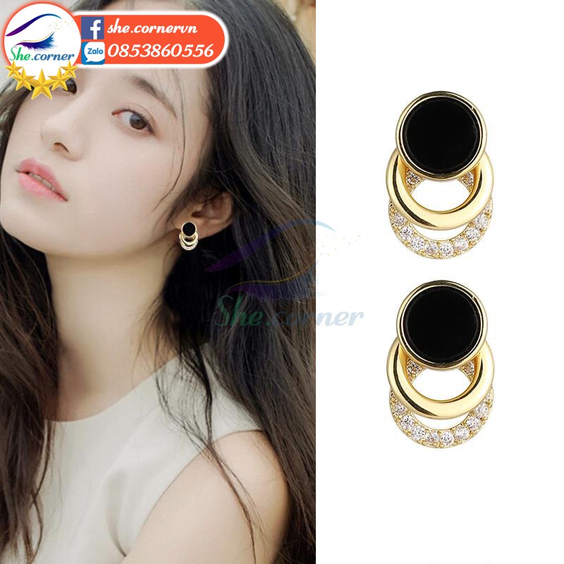 Khuyên tai nữ s925 D001 thời trang mẫu #21-40