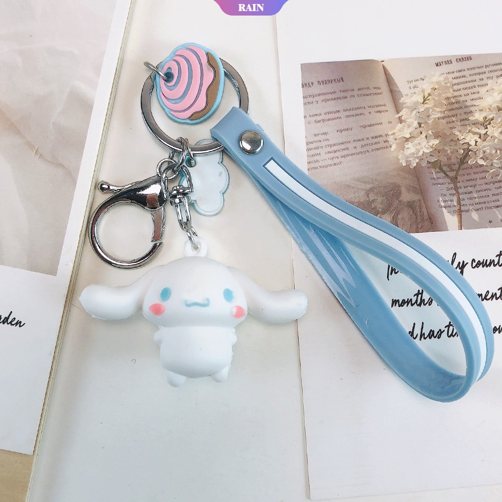 Sanrio Móc Khóa Gắn Búp Bê Hoạt Hình Cinnamoroll Hello Kitty Pom Pom Purin Melody Keroppi Sáng Tạo Làm Quà Tặng