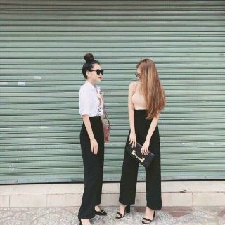 Quần tây ống suông