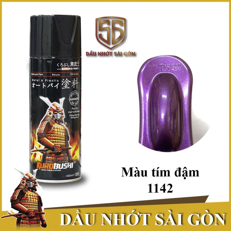 Chai sơn màu Tím 1142 Sơn xit Samurai