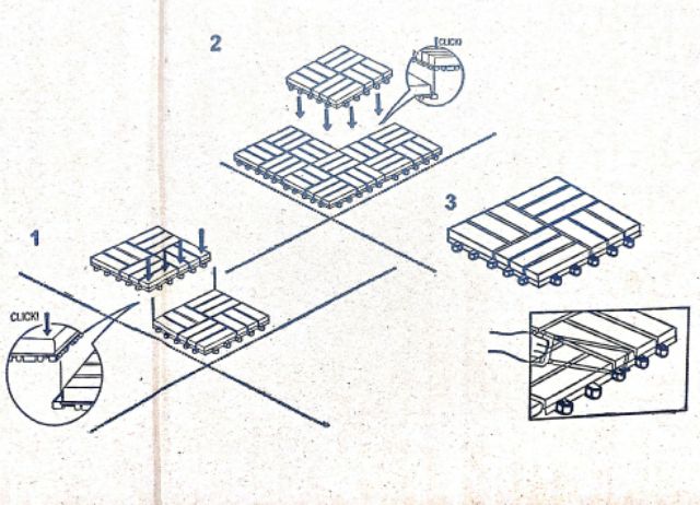 Sàn gỗ tự nhiên vỉ nhựa ngoài trời