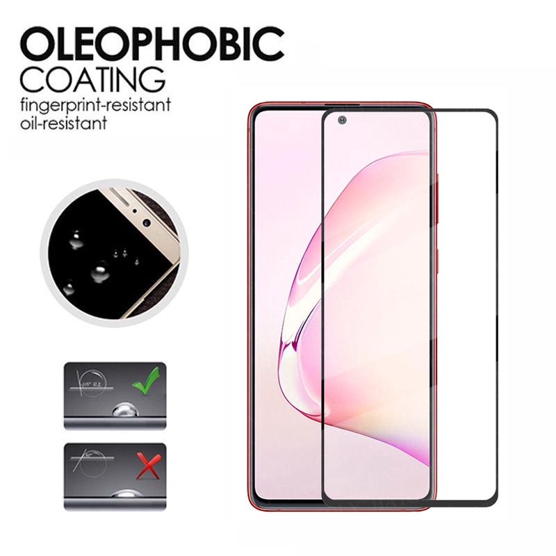 Tempered Glass Samsung Note 10 Lite Full Coverage Samsung Galaxy S10 Lite M31 A30 A30S A31 A51 A70S A71 A01 A70 A50 A50S Screen Protector Glass Protective Film