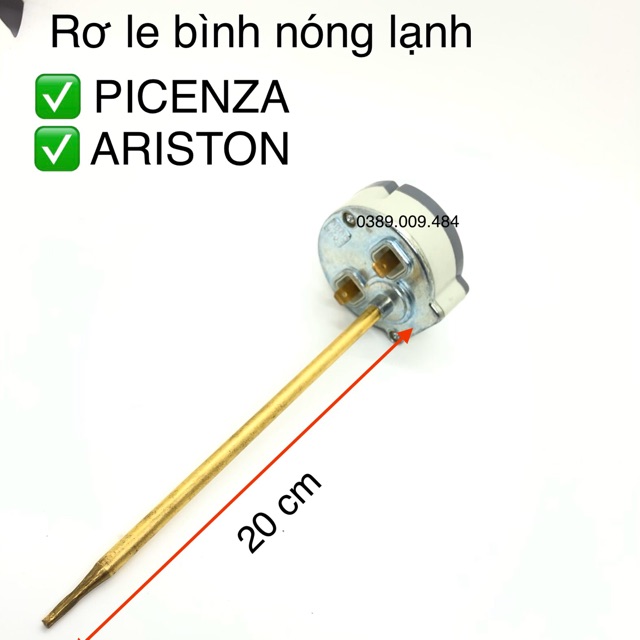 Rơ le nhiệt độ bình nóng lạnh loại cọc 20cm