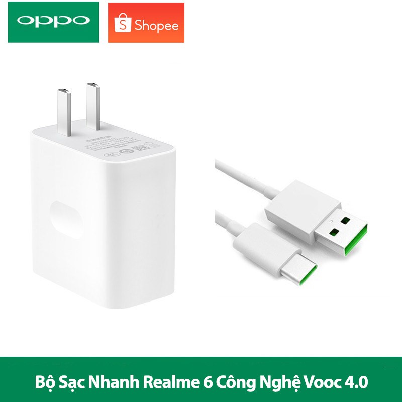 Sạc Nhanh Realme 6 - 30W Công Nghệ VOOC 4.0 - Hàng Chính Hãng