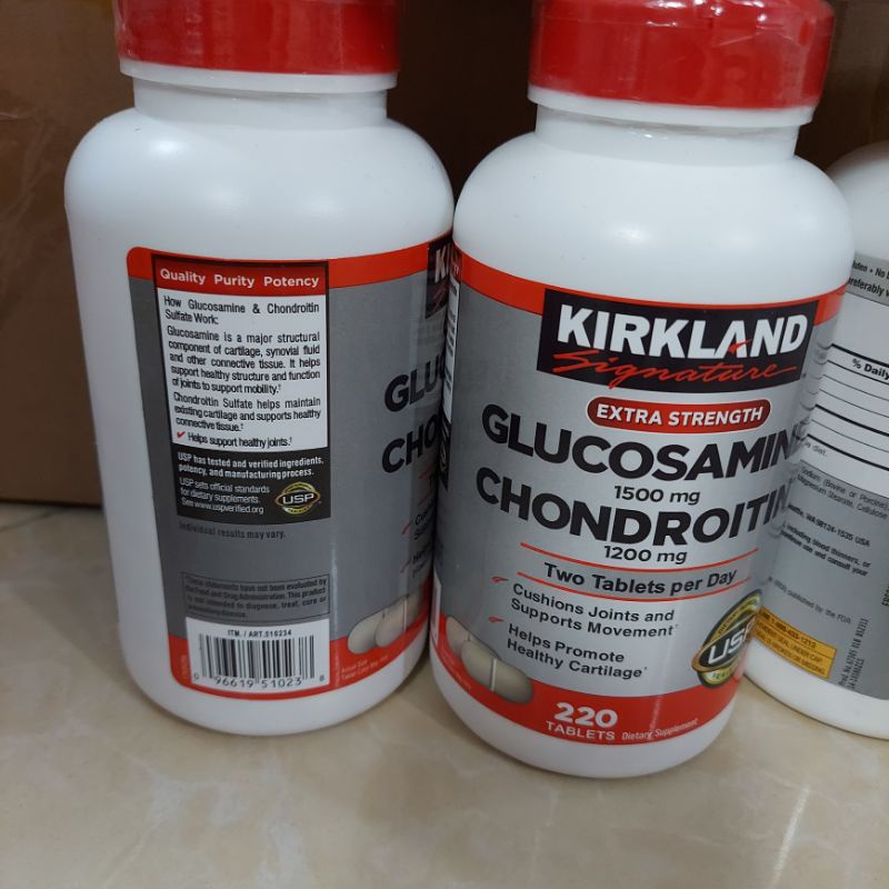 《Combo 5 hộp》Viên uống Glucosamine Chondroitin 220 viên hạn dùng 2025