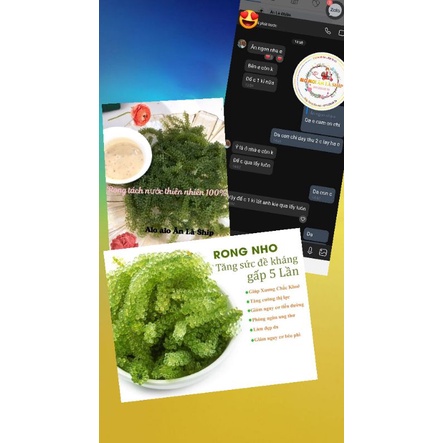 Rẻ nhất TPHCM 💥100g NỞ RA 300g Rong Nho Tách Nước NhaTrang 100% - Thích hợp cho mọi lứa tuổi ❤ | BigBuy360 - bigbuy360.vn