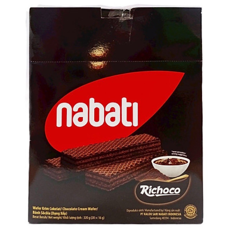 Bánh xốp Nabati nhân socola/ phô mai/ Sữa chua phúc bồn tử hộp 300g