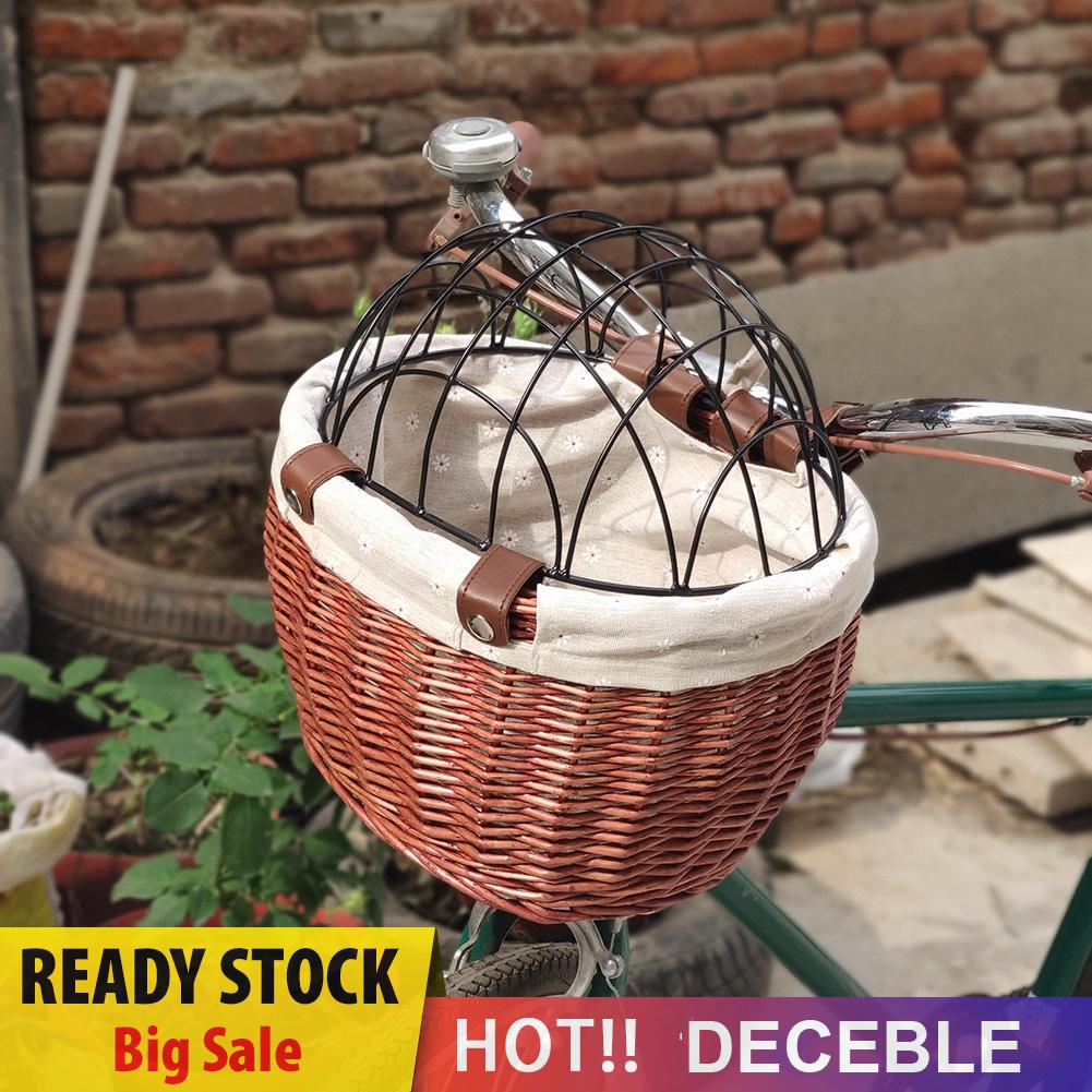 Giỏ Đựng Thú Cưng Gắn Tay Lái Xe Đạp Tiện Dụng